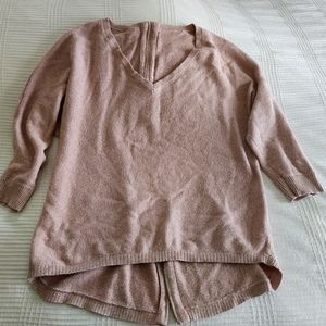 Back-zipper sweater